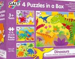 Galt - 4 Puzzles In a Box - Dinosaurs