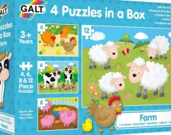 Galt - 4 Puzzles in a Box - Farm