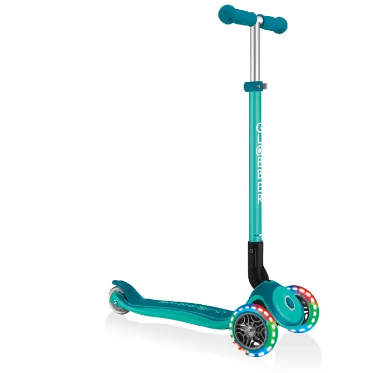 Globber - Primo Foldable with LIGHTS Scooter - Emerald Green