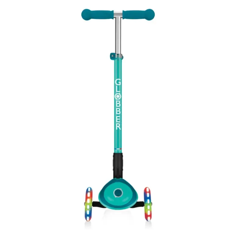 Globber - Primo Foldable with LIGHTS Scooter - Emerald Green