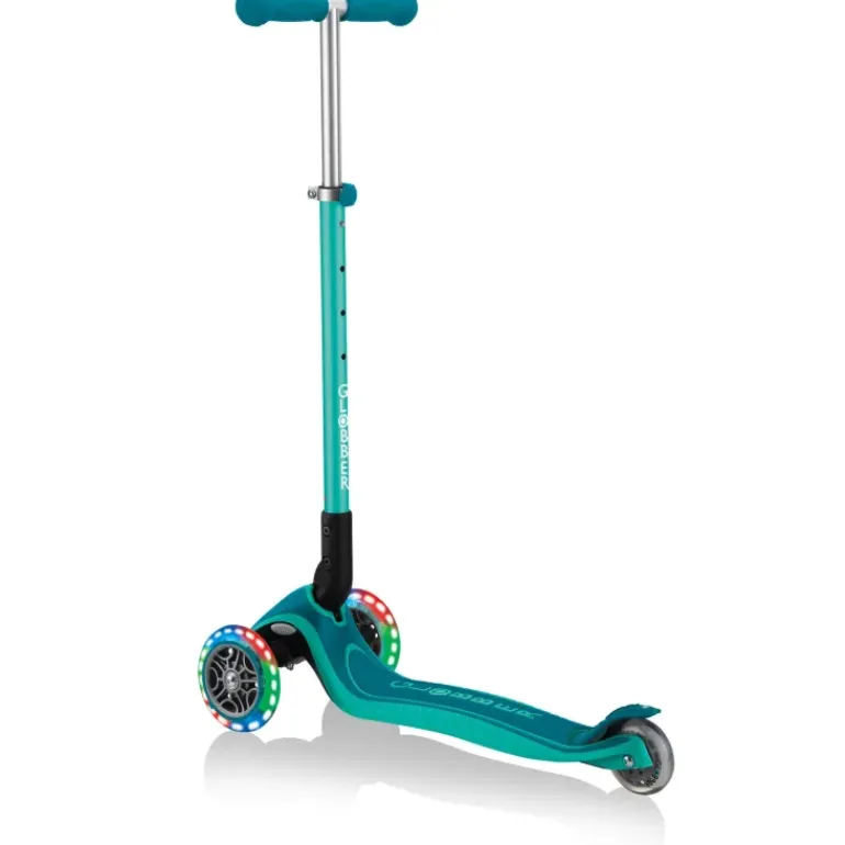 Globber - Primo Foldable with LIGHTS Scooter - Emerald Green