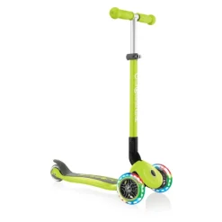 Globber - Primo Foldable with LIGHTS Scooter - Lime Green