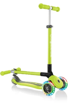 Globber - Primo Foldable with LIGHTS Scooter - Lime Green