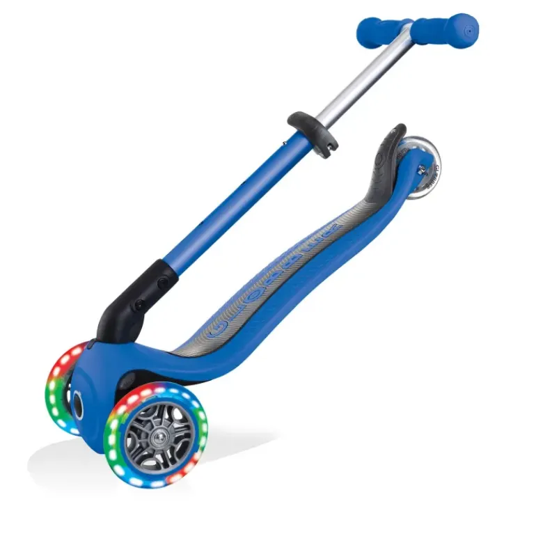 Globber - Primo Foldable with LIGHTS Scooter - Navy Blue