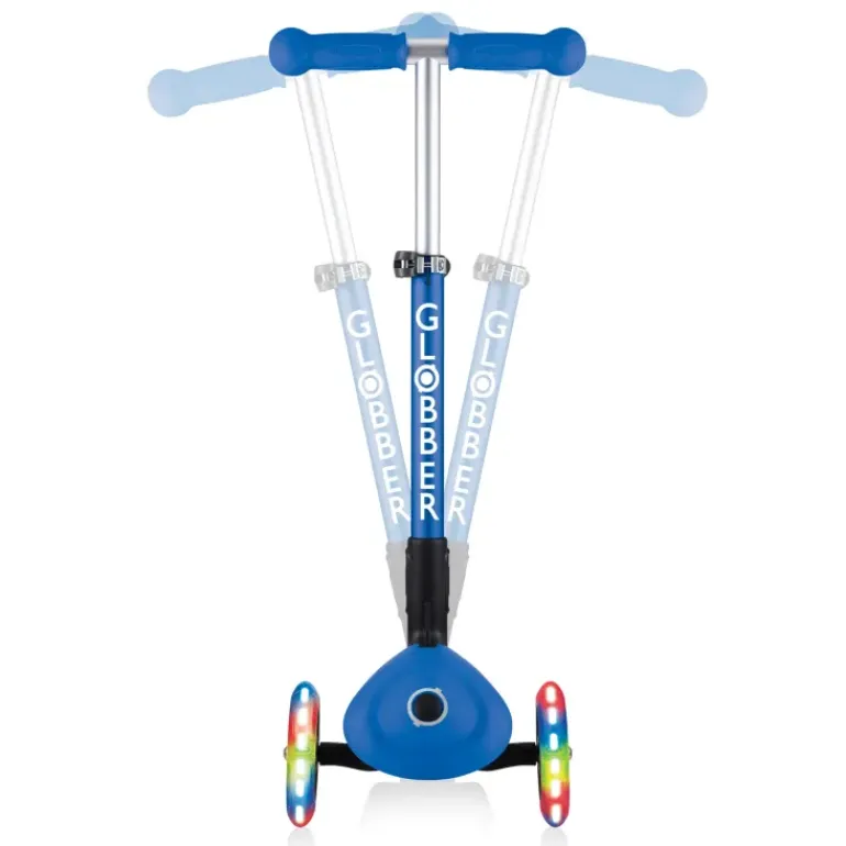 Globber - Primo Foldable with LIGHTS Scooter - Navy Blue