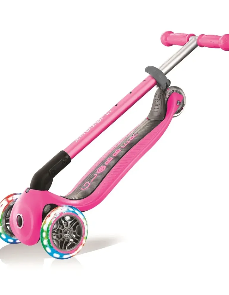 Globber - Primo Foldable with LIGHTS Scooter - Pink