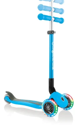 Globber - Primo Foldable With LIGHTS Scooter - Sky Blue