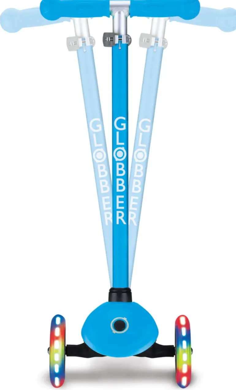 Globber - Primo Scooter - Sky Blue with Lights
