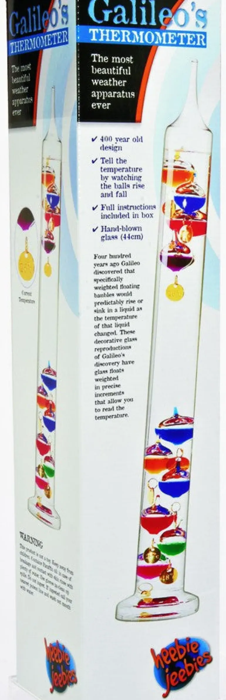 Heebie Jeebies - 28cm Galileo Thermometer