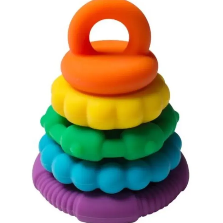 Jellystone - Rainbow Stacker Teether & Toy - Brights