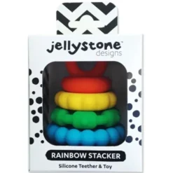 Jellystone - Rainbow Stacker Teether & Toy - Brights