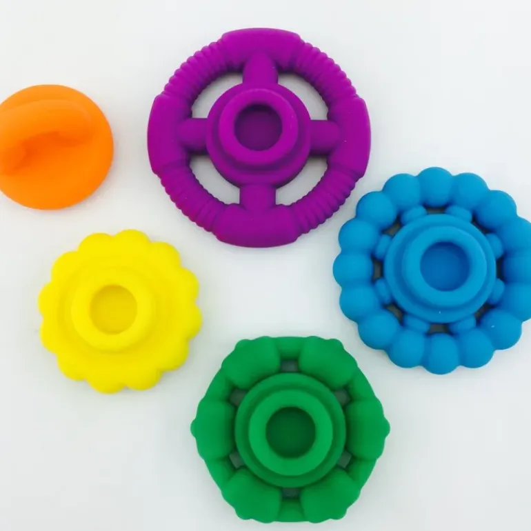 Jellystone - Rainbow Stacker Teether & Toy - Brights