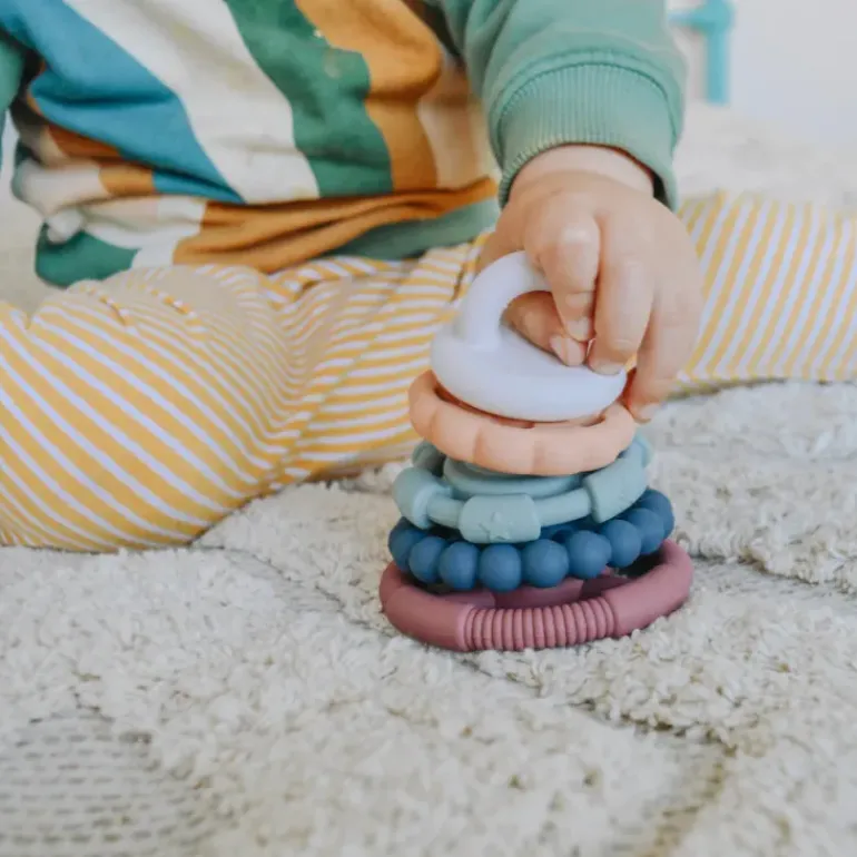 Jellystone - Rainbow Stacker Teether & Toy - Dusty