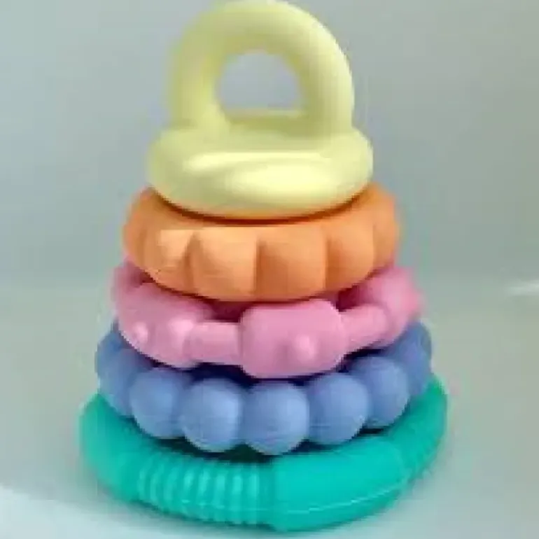 Jellystone - Rainbow Stacker Teether & Toy - Pastel