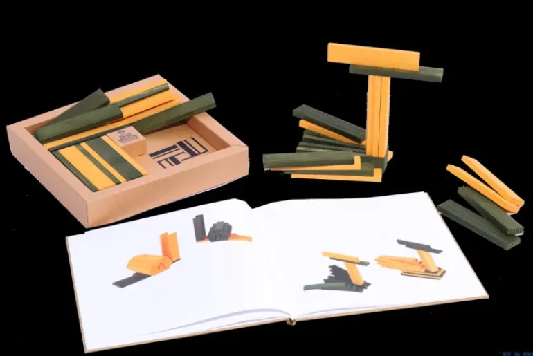 KAPLA - Yellow & Green - 40 Planks