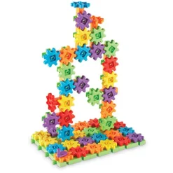 Learning Resources - Gears Gears Gears - Deluxe Building Set 100 Piece - Brights