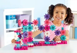 Learning Resources - Gears Gears Gears - Deluxe Building Set 100 Piece - Pink