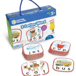 Learning Resources - 3-Letter Word Puzzle Cards