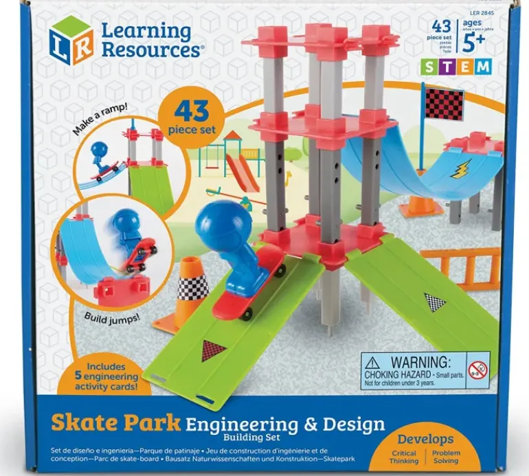 Learning Resources - Skate Park Engineering & Design Building Set