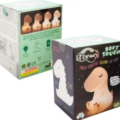 Lil Dreamers - LED Silicone Touch Sensitive Night Light - T Rex