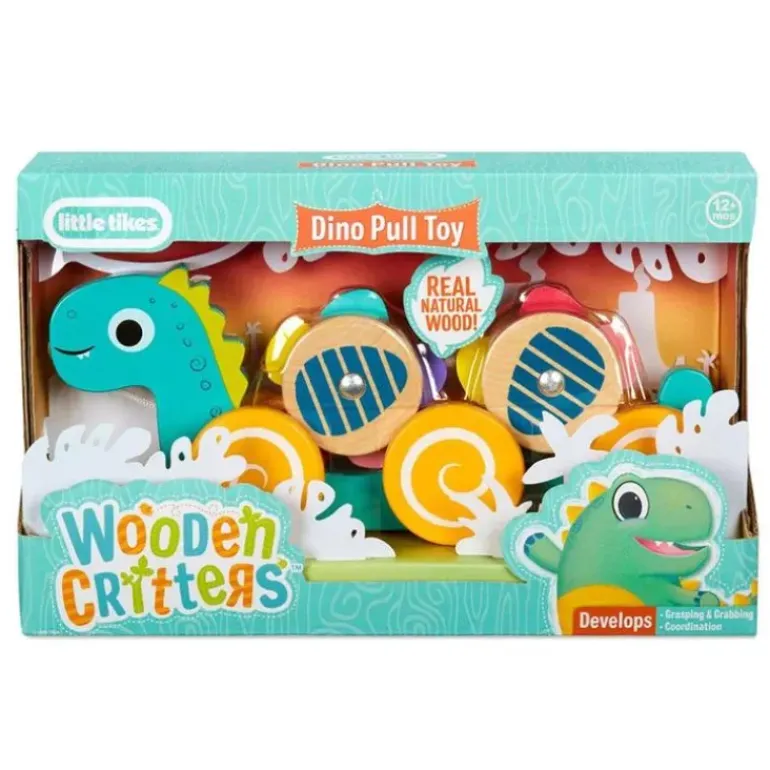 Little Tikes - Wooden Critters Pull Along - Dino