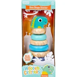 Little Tikes - Wooden Critters Shape Stacker - Dino