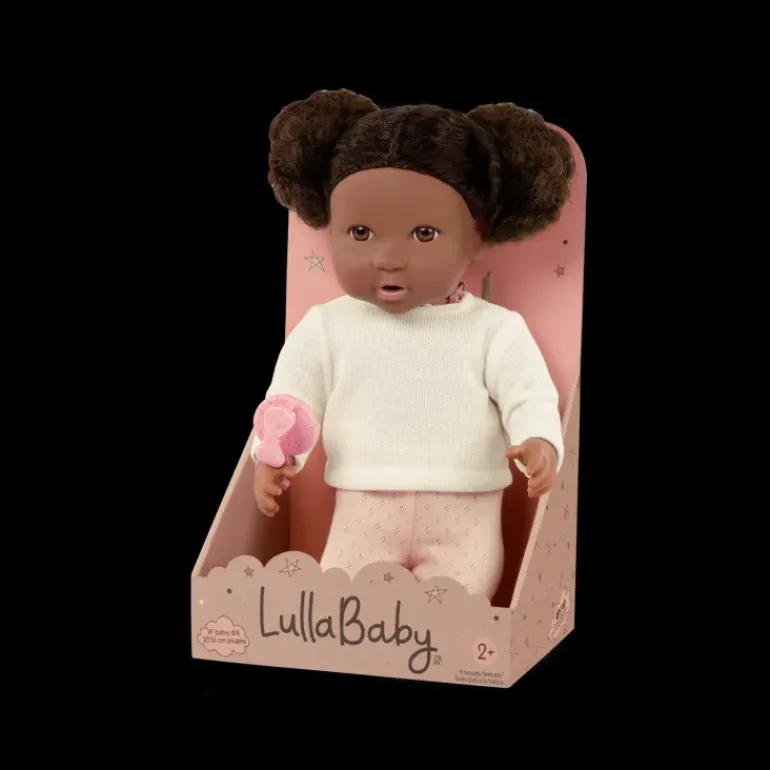 LullaBaby – Baby Doll with Curly Brown Hair