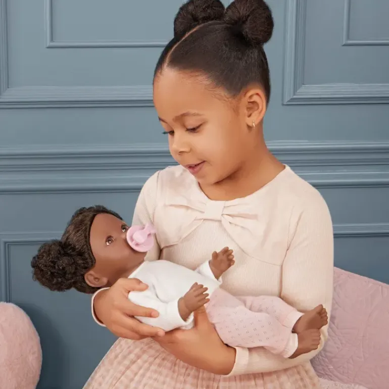 LullaBaby – Baby Doll with Curly Brown Hair