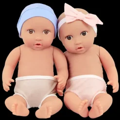 LullaBaby – Twin Baby Dolls & Sleep Sacks Set – Boy & Girl