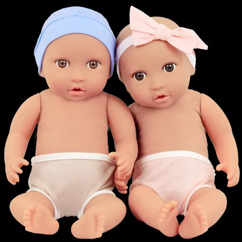 LullaBaby – Twin Baby Dolls & Sleep Sacks Set – Boy & Girl