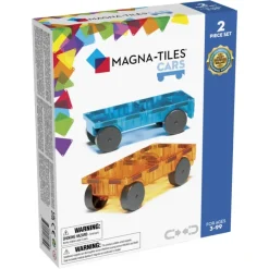 Magna Tiles - Cars Expansion Set - Blue & Orange