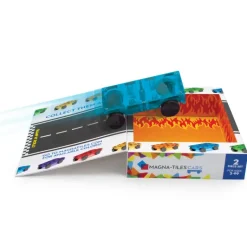 Magna Tiles - Cars Expansion Set - Blue & Orange