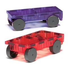 Magna Tiles - Cars Expansion Set - Purple & Red