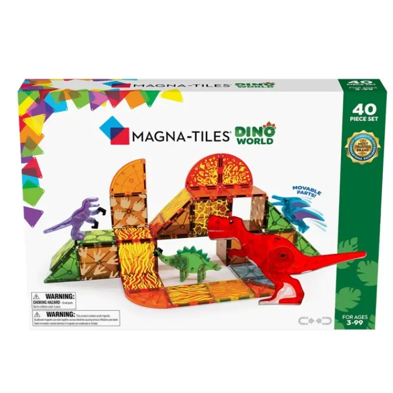 Magna Tiles - Dino World Set - 40 piece