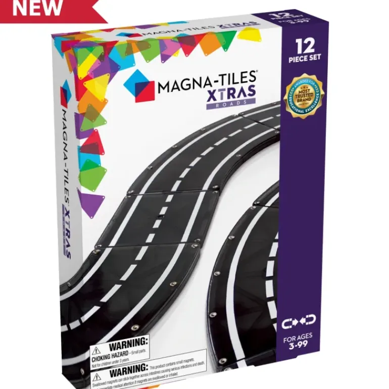 Magna Tiles - XTRA Roads Set - 12 piece
