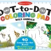 Melissa & Doug - ABC 123 Dot-to-Dot Coloring Pad - Wild Animals