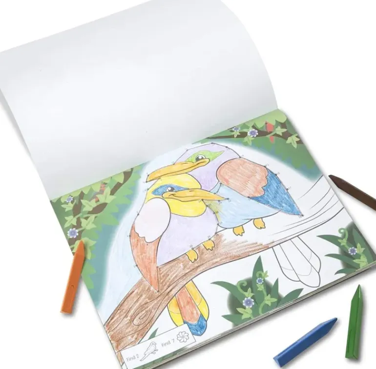 Melissa & Doug - ABC 123 Dot-to-Dot Coloring Pad - Wild Animals