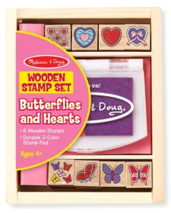 Melissa & Doug - Butterfly & Hearts Stamp Set