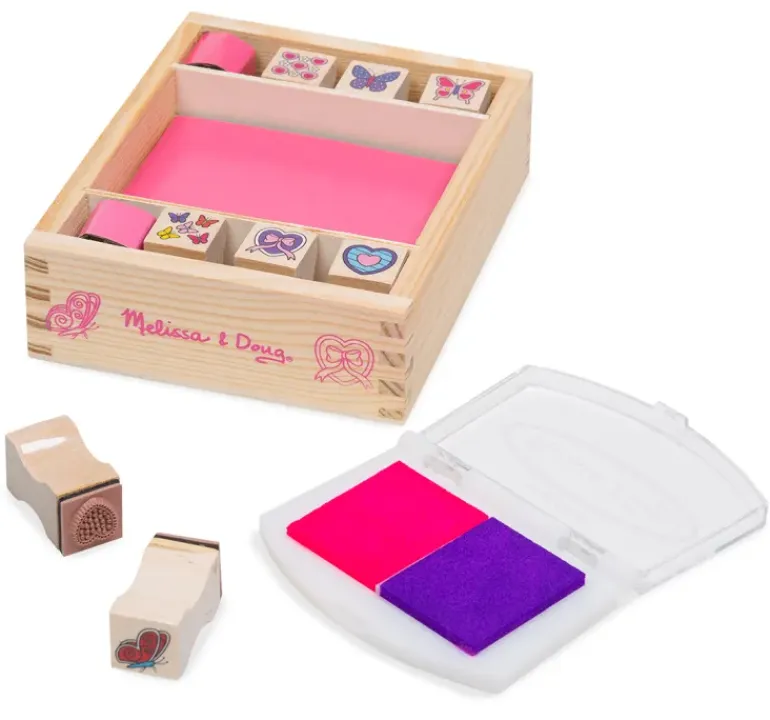 Melissa & Doug - Butterfly & Hearts Stamp Set