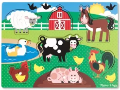Melissa & Doug - Farm Peg Puzzle