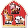 Melissa & Doug - Jumbo Knob Puzzle - Barnyard Animals