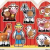 Melissa & Doug - Jumbo Knob Puzzle - Large Farm