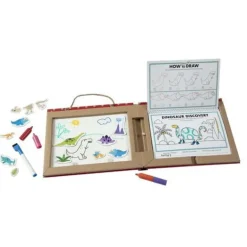 Melissa & Doug - Play Draw Create Reusable Drawing & Magnet Kit Dinosaurs