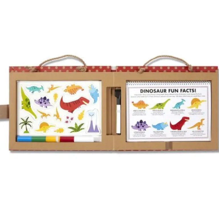 Melissa & Doug - Play Draw Create Reusable Drawing & Magnet Kit Dinosaurs