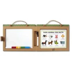 Melissa & Doug - Play Draw Create Reusable Drawing & Magnet Kit Farm