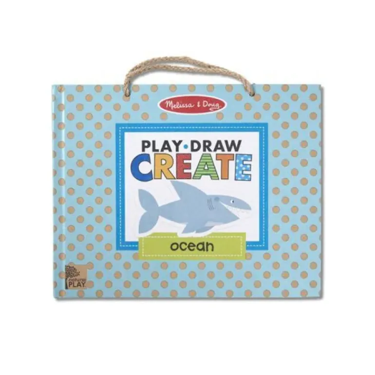 Melissa & Doug - Play Draw Create Reusable Drawing & Magnet Kit Ocean