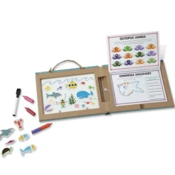 Melissa & Doug - Play Draw Create Reusable Drawing & Magnet Kit Ocean
