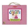 Melissa & Doug - Play Draw Create Reusable Drawing & Magnet Kit Princesses
