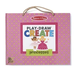 Melissa & Doug - Play Draw Create Reusable Drawing & Magnet Kit Princesses