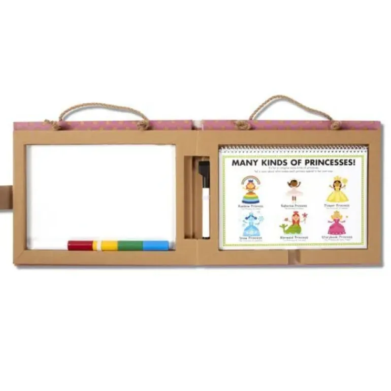 Melissa & Doug - Play Draw Create Reusable Drawing & Magnet Kit Princesses